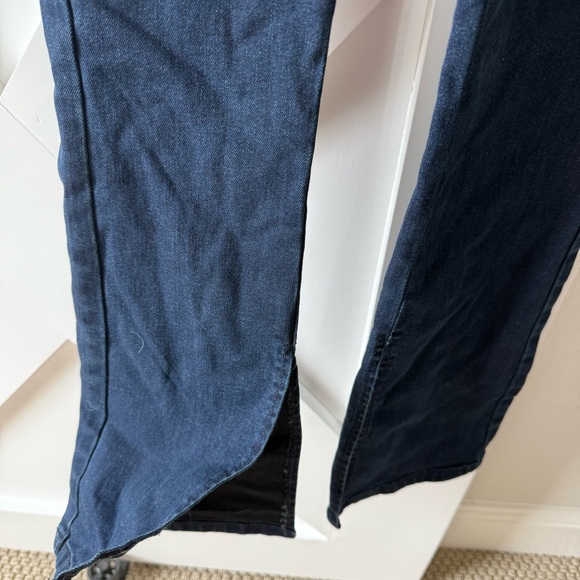 WEWOREWHAT CUTOUT SLIT STRETCH DENIM JUMPSUIT - Picture 9 of 12